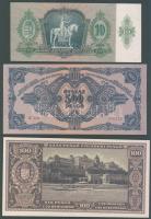 1930-45. 100P T:II+ Csak egyszer hajtva, törve nem! + 1936. 10P T:I + 1945. 100P T:I + 500P T:I + 10...