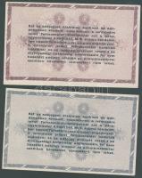 1946. 100.000AP + 500.000AP fehér papíron, v.j. nélkül T:II+ Csak egyszer hajtva, törve nem!