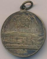 1896. "Magyarország ezeréves fennállásának és ős Budavára emlékékre 1896" emlékérem füllel...