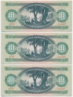 1975. 10Ft (3x) sorszámkövetők T:I 
Adamo F8