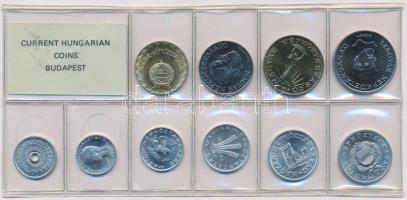 1986. 2f-20Ft (10xklf) érmés forgalmi sor fóliatokban T:1 Adamo FO19