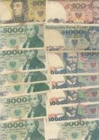 36db bankjegy, vegyes világ, magyarral T:vegyes