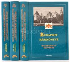 Budapest Kézikönyve I-III. Handbook of Budapest. Magyarország Megyei Kézikönyvei 20./1-3. Bp., 1998, Ceba. Kiadói kartonált papírkötés, jó állapotban.