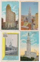 20 db főleg RÉGI amerikai városképes lap / 20 mostly pre-1945 American town-view postcards