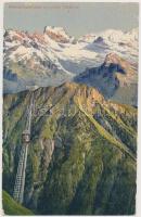 4 db RÉGI külföldi fogaskerekűket ábrázoló képeslap / 4 pre-1945 postcards with European funiculars