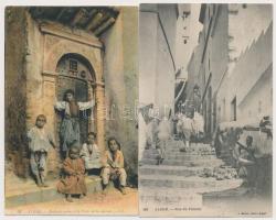 5 db RÉGI algériai városképes lap / 5 pre-1945 Algerian town-view postcards