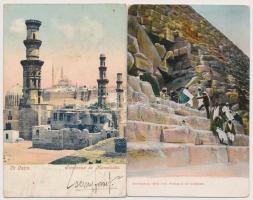 6 db RÉGI egyiptomi városképes lap / 6 pre-1945 town-view postcards from Egypt