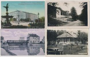 7 db VEGYES csehszlovák városképes lap / 7 mixed town-view postcards from Czechoslovakia