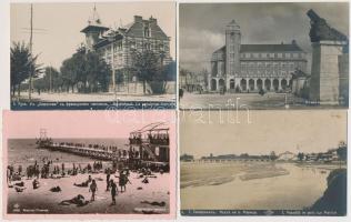 9 db RÉGI bolgár városképes lap / 7 pre-1945 town-view postcards from Bulgaria