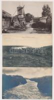 7 db RÉGI finn városképes lap / 7 pre-1945 town-view postcards from Finland