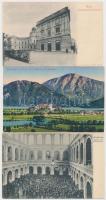 4 db RÉGI képeslap; Hamburg, Schiendorf, Graz, Theresienstadt / 4 pre-1945 postcards; Hamburg, Schiendorf, Graz, Terezín