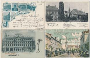 12 db RÉGI magyar városképes lap jobb lapokkal, Budapest, Szeged, Pécs, Kaposvár, Kalocsa, Dombóvár, Csurgó, / 12 pre-1937 Hungarian town-view postcards