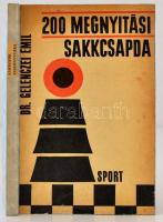 Dr. Gelenczei Emil: 200 megnyitási sakkcsapda. Bp., 1967, Sport. Harmadik, javított és bővített kiadás. Kiadói papírkötés, hátsó borító cserélve