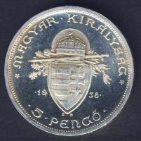 1938. 5P Ag "Szt. István" T:1!