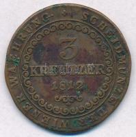 1812B 3kr Cu "I. Ferenc" T:2- kis patina
