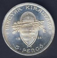 1938. 5P Ag "Szt. István" T:1!