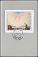 1986 Szász Endre (1926-2003) dedikálása , 59. bélyegnapi FDC-n, az általa tervezett bélyegekkel