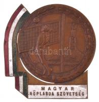 1950. Magyar Röplabda Szövetség / Terem I. o. ffi. III. 1950 részben zománcozott fém díjérem (43,5x45mm) T:2 kis patina