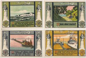 Németország / Weimari Köztársaság / Sellin ~1922. 75pf (4xklf) szükségpénz T:I,I-
Germany / Weimar ...