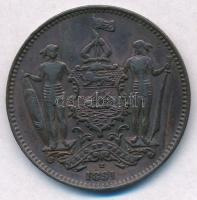 Brit Észak-Borneó 1891. 1c Br T:2
British North Borneo 1891. 1 Cent Br C:XF
Krause KM#2