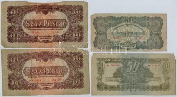1944. 1P-100P (9x) "A Vöröshadsereg Parancsnoksága" T:II,III,III-