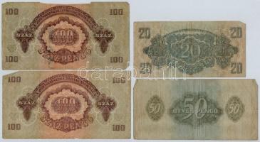 1944. 1P-100P (9x) "A Vöröshadsereg Parancsnoksága" T:II,III,III-