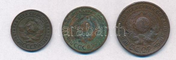 Szovjetunió 1924. 1k Cu + 2k Cu + 3k Cu T:2-,3
Soviet Union 1924. 1 Kopek Cu + 2 Kopeks Cu + 3 Kope...