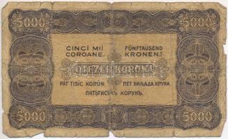 1923. 5000K "Magyar Pénzjegynyomda Rt. Budapest" T:III-,IV
Adamo K39