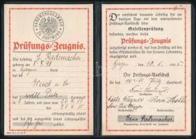 cca 1940 Birodalmi okmányok, igazolvány, iskolai irat egyéb / German documents
