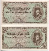 1945. 50P (2x) sorszámkövető pár T:I-,II Adamo P15