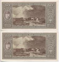 1945. 50P (2x) sorszámkövető pár T:I-,II
Adamo P15