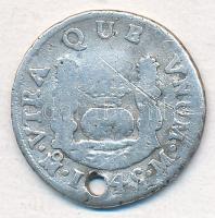 Mexikó 1745M 1R Ag "III. Károly" (3,02g) T:3 ly.
Mexico 1745M 1 Real Ag "Charles III...