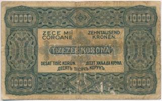 1923. 10.000K "Orell Füssli Zürich" C és három sorozatszám, 6 sorszám, piros T:III- 
Adam...