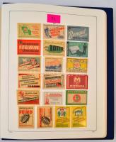 Nagy gyufacímke gyűjtemény, kb. több száz db (reklám, várak, állatok, stb.), közte ritka darabokkal ...