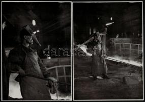 cca 1954 Sztálinváros építése, Ék Sándor (1902-1975) festőművész és fotóriporter hagyatékából, 13 db...