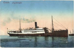 Lloyddampfer Palacky. Editore Milan Mandich No. 1028. / Lloyd Austriaco Austrian steamship SS Palacky in Trieste (Trst) (EK)