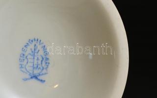 Herendi Viktória mintás váza, kézzel festett, jelzett, apró kopásokkal, m: 19 cm