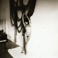 cca 1989 A női test esztétikuma, szolidan erotikus vintage fotó + 6 db vintage negatív (a papírkép é...