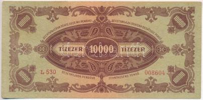 1945. 10.000P betűhibás "MNB" bélyeggel T:III szép papír