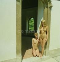 cca 1978 Szolidan erotikus vintage fotó + 6 db vintage negatív (a papírkép és a negatívok között nin...