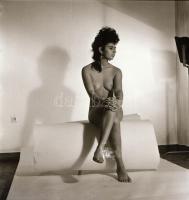 cca 1978 Szolidan erotikus vintage fotó + 6 db vintage negatív (a papírkép és a negatívok között nin...