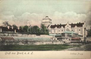 Lajtabruck, Bruck an der Leitha; Schloss / Harrach (Prugg) kastély. Kiadja Alex J. Klein / castle (EK)