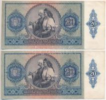 1941. 20P (2x) sorszámkövetők T:II-,III
Adamo P12