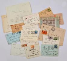 cca 1900-1930 Jáky/Jetts Gyulához, Márai Sándor sógorához kapcsolódó iratok 17 db levél és megcímzett levélboríték