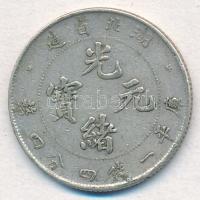 Kínai Császárság / Hupej Tartomány 1895-1907. 20c Ag (5,38g) T:2 
Chinese Empire / Hupeh Province 1...