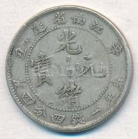 Kínai Császárság / Kiangnan Tartomány 1901. 20c Ag (5,45g) T:2 
Chinese Empire / Kiangnan Province ...