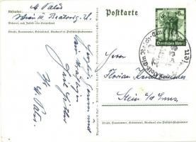 1938 Ein Volk, ein Reich, ein Führer! / Adolf Hitler, NSDAP German Nazi Party propaganda, map, swast...