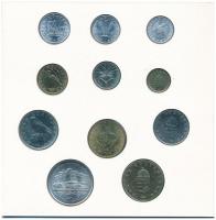 1993. 10f-200Ft (11xklf) forgalmi sor dísztokban, több lapos verzió, benne 200Ft Ag "MNB" ...