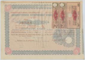 Budapest 1926. "Belvárosi Takarékpénztár Részvénytársaság" öt részvénye egyben 250P-ről (2...
