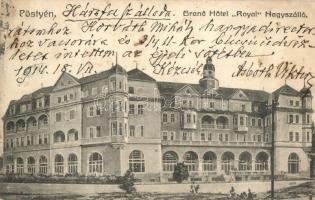 1914 Pöstyén, Piestany; Royal nagyszálló / grand hotel (EK)
